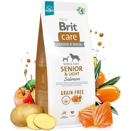 Brit Care Dog Grain-free Senior & Light Salmon 3 kg
