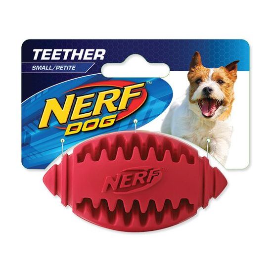 Hračka NERF gumová rugby loptička dentálna 8 cm