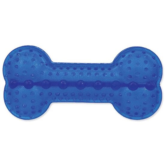 Spielzeug DOG FANTASY Gummiknochen blau 17 cm