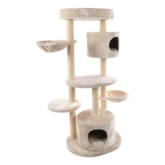 Flamingo Cat Scratching Post Inga Beige & White