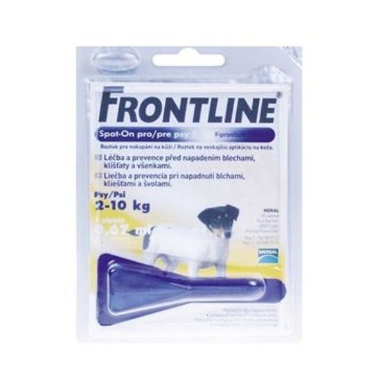Frontline Spot-On Dog S sol 1x0,67ml MONO - žlutý