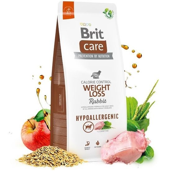 Expiry 11/08/2026: Brit Care Dog Hypoallergenic Weight Loss Rabbit 12 kg