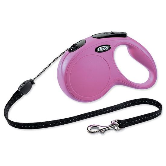 Hundeleine FLEXI Classic New Draht rosa M 5m /20kg