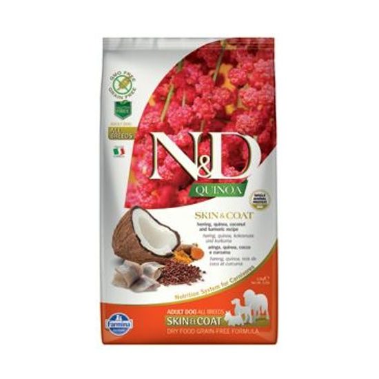 N&D GF Quinoa DOG Skin&Coat Herring & Coconut 2,5kg