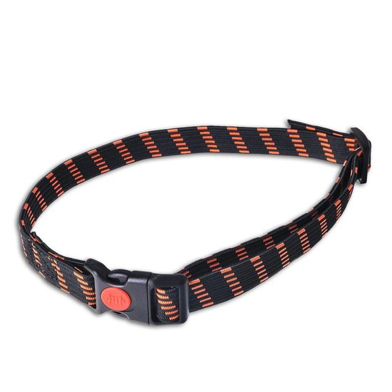 Rubber collar 23 mm black-orange