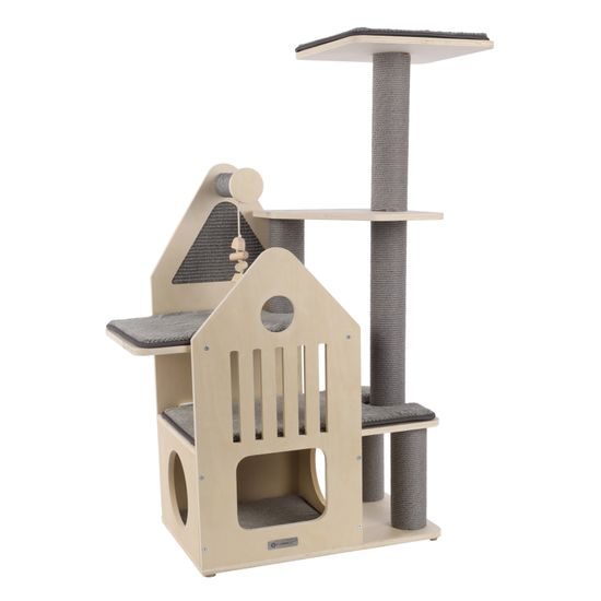 Flamingo škrabací strom Kaisa Grey & Beige