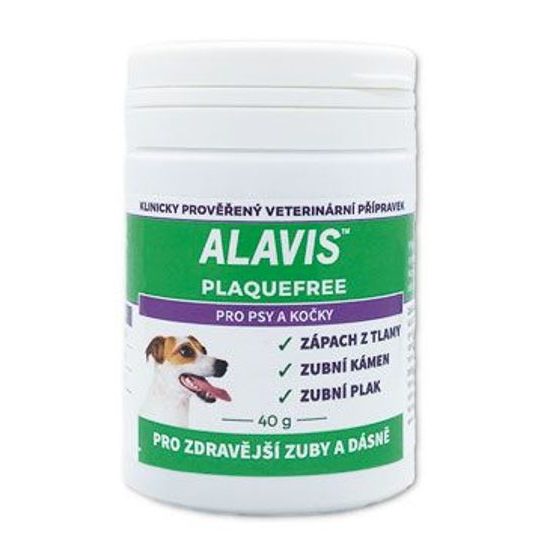 Alavis Plaque Kostenlos für Hunde und Katzen 40g