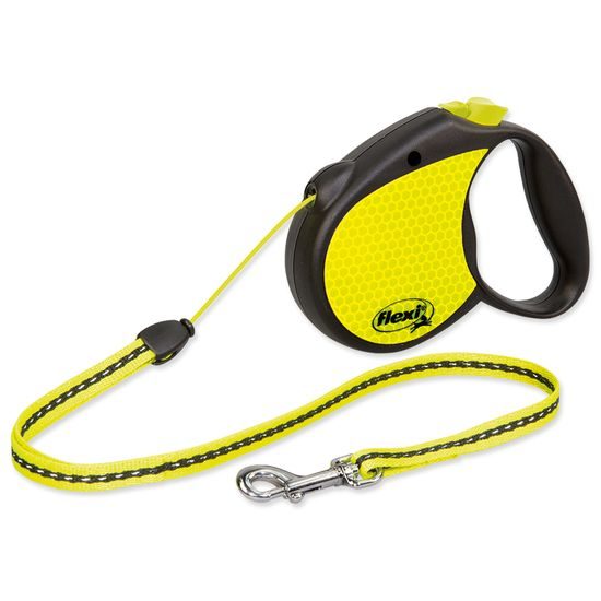 Hundeleine FLEXI Neon 1 Reflekt bis 12kg/5m