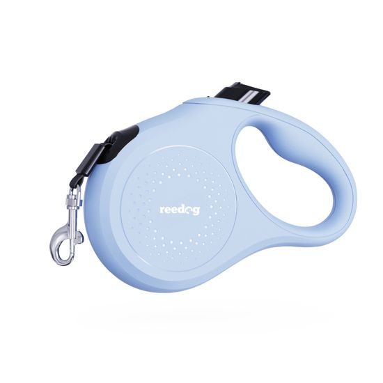 Reedog Senza Basic samonavíjacie vodítko M 25kg/ 5 m páska / pastelové modré