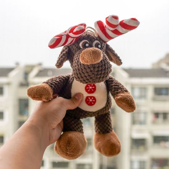 Reedog Christmas Reindeer Rudolph, plush squeaky toy, 35 cm