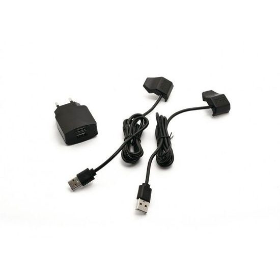 Dogtrace Dual Power Adapter with USB Cables and Clips