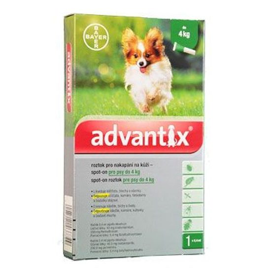 Advantix Spot On 1x0,4ml dla psów do 4kg (1 pipeta)