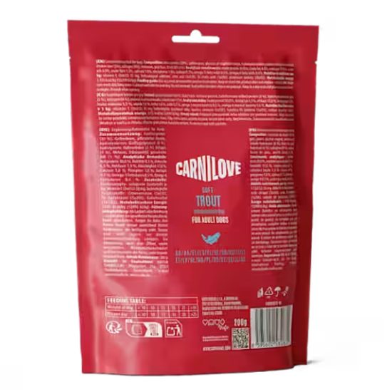 Carnilove Dog Soft Snack Trout & Dill 200g