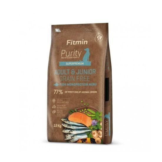 Fitmin Perro Pureza GF Adulto y Junior Menú de Pescado 12 kg