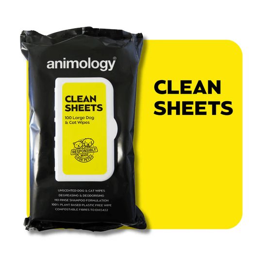 Animology Clean Sheets Cleaning Wipes, 100 pcs