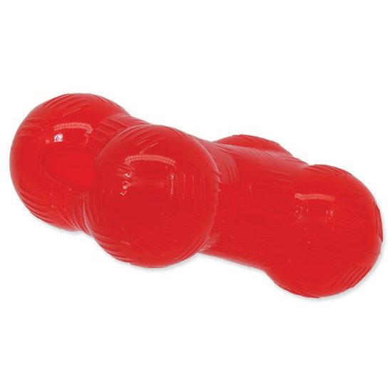 Spielzeug DOG FANTASY Strong Gummiknochen rot 13,9 cm