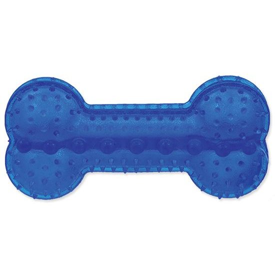 Spielzeug DOG FANTASY Knochen aus Gummi blau 12 cm