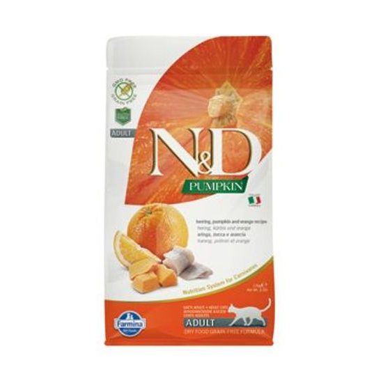 N&D GF Pumpkin CAT Herring & Orange 1,5kg