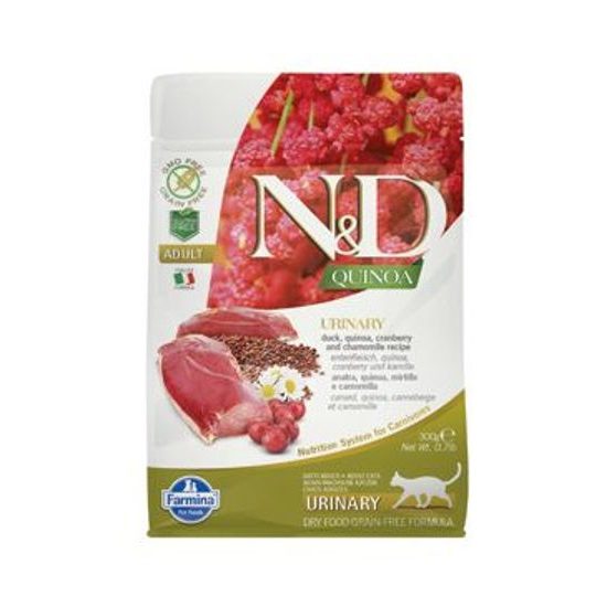 N&D GF Quinoa CAT Urinary Duck & Cranberry 300g