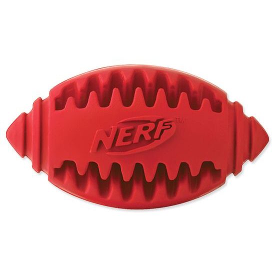 Hračka NERF gumová rugby loptička dentálna 8 cm