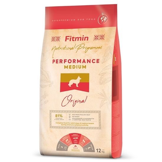 MHD 22.9. 2026: Fitmin Dog Medium Performance 12 kg