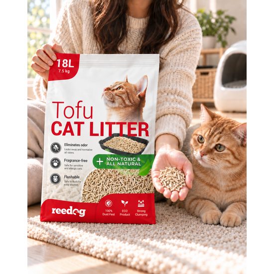 Reedog Tofu Cat Litter 18 L / 7.5 kg