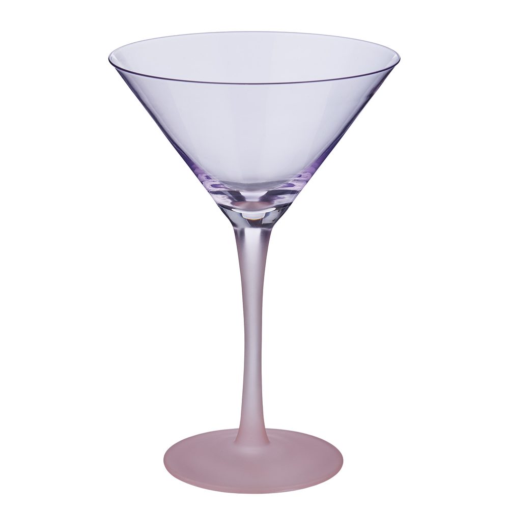 COCKTAIL NIGHT Martini pohár, lila-rózsaszín akciós termékkép 1