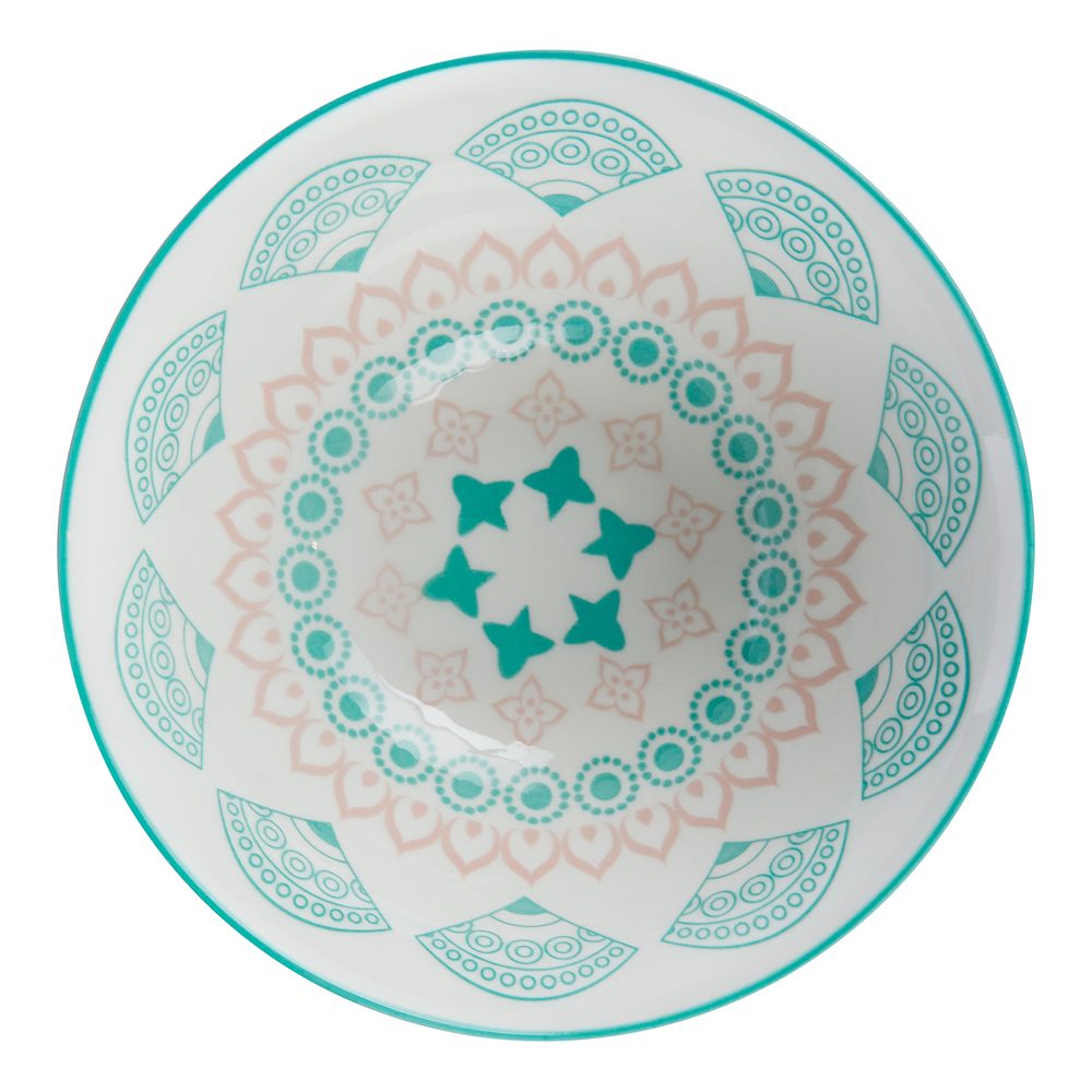 ORNAMENTS tálka 520 ml, zöld-rózsaszín termék 2. képe