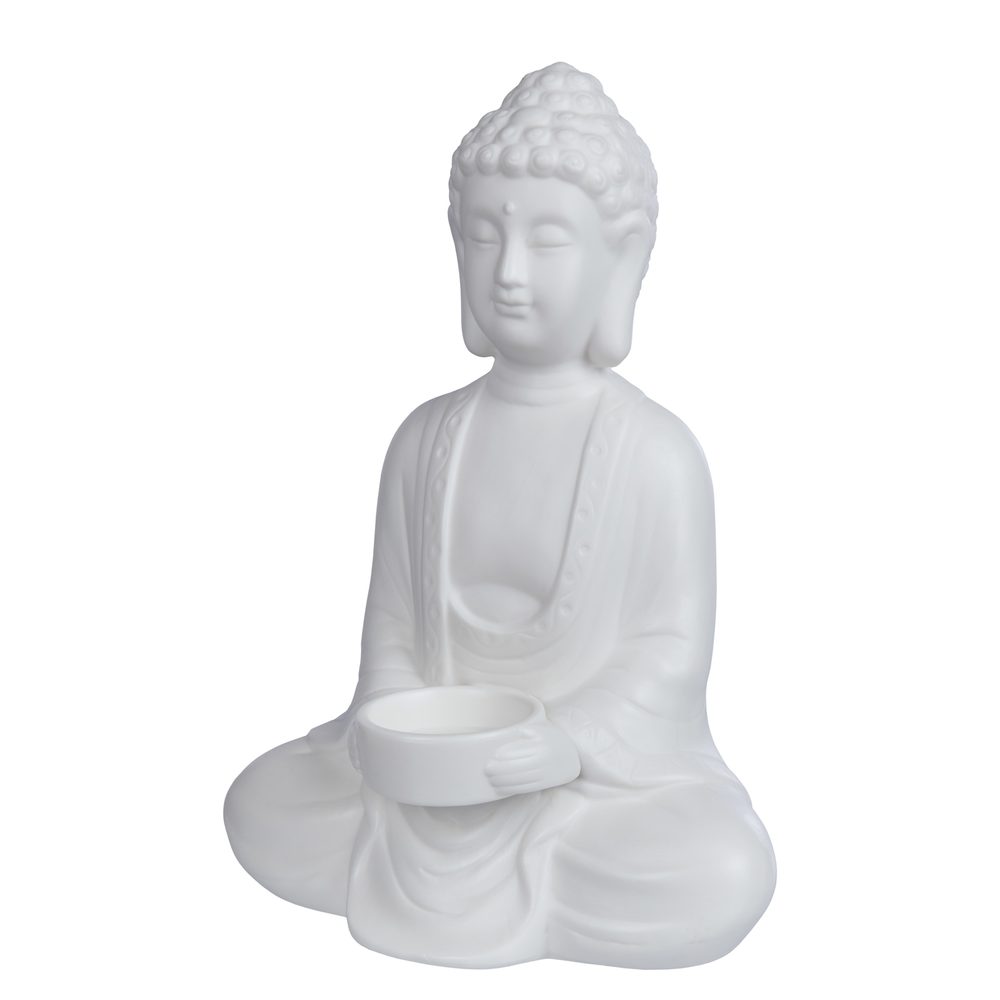 BUDDHA szobor mécsestartóval 23 cm termék 2. képe