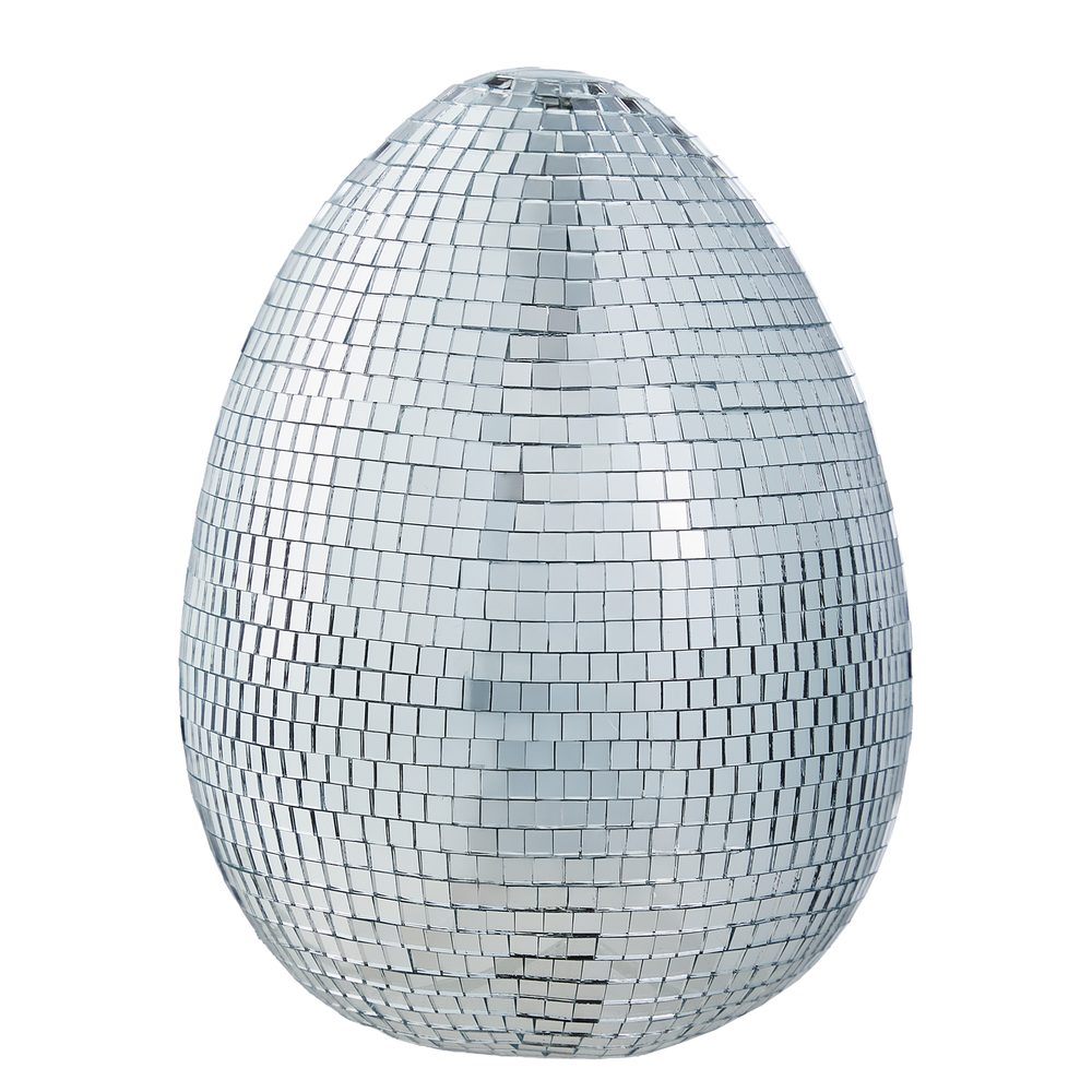 EASTER dekor tojás 18cm , ezüst