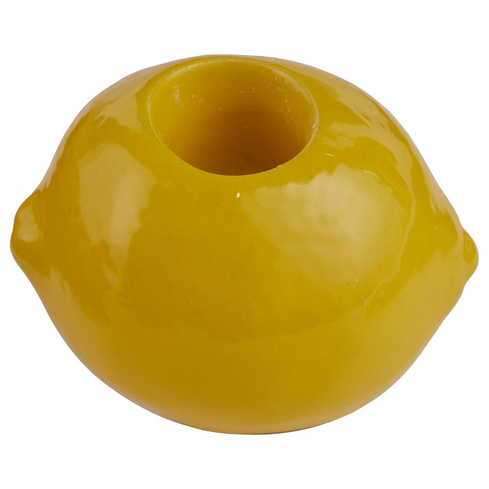 LEMON kerámia gyertyatartó , citrom