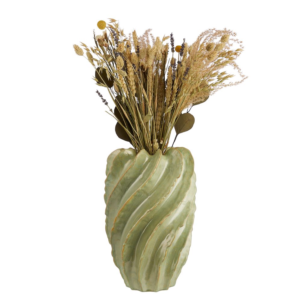 ORGANIC váza 35 cm, zöld termék 2. képe
