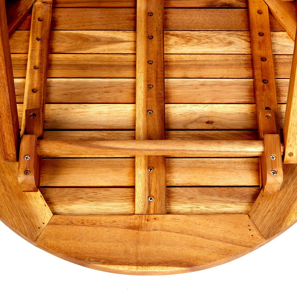 LODGE összecsukható bisztró asztal Ø 58 cm, natúr termék 2. képe