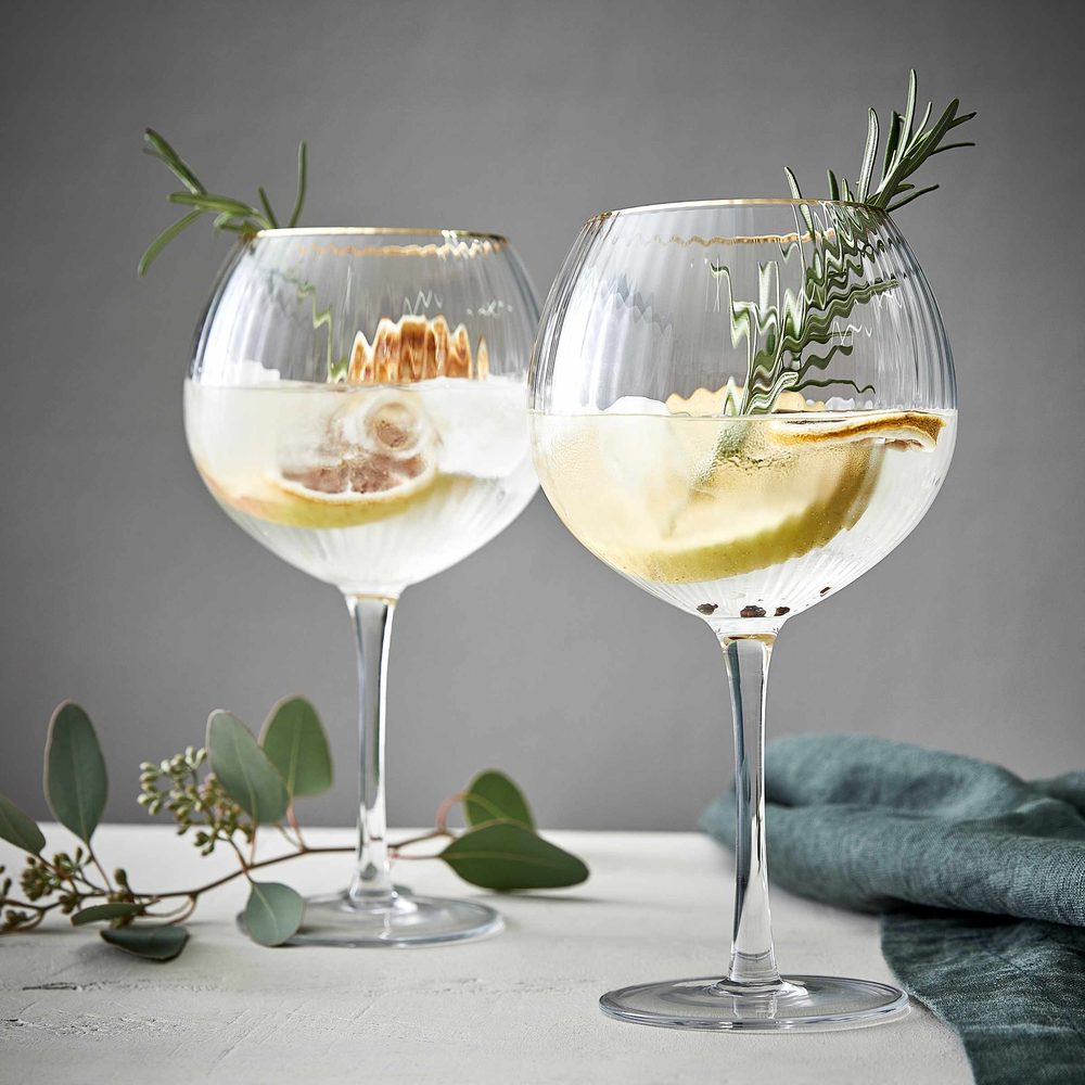 GOLDEN TWENTIES Gin Tonic pohár, 650ml, 4 db-os készlet termék 2. képe