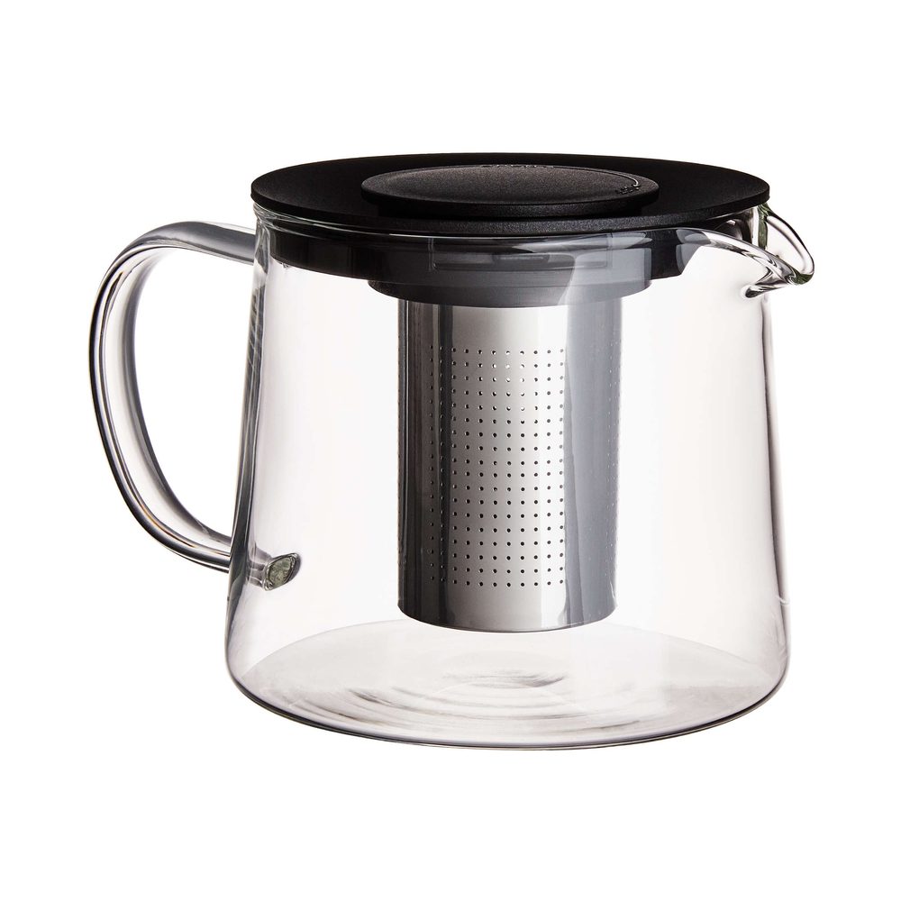 TEA TIME teáskanna fém szűrővel 1 liter termék 2. képe