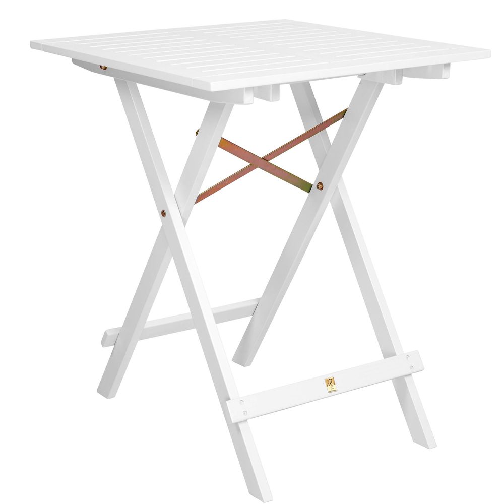 Lodge összecsukható asztal fehér, 55x55cm