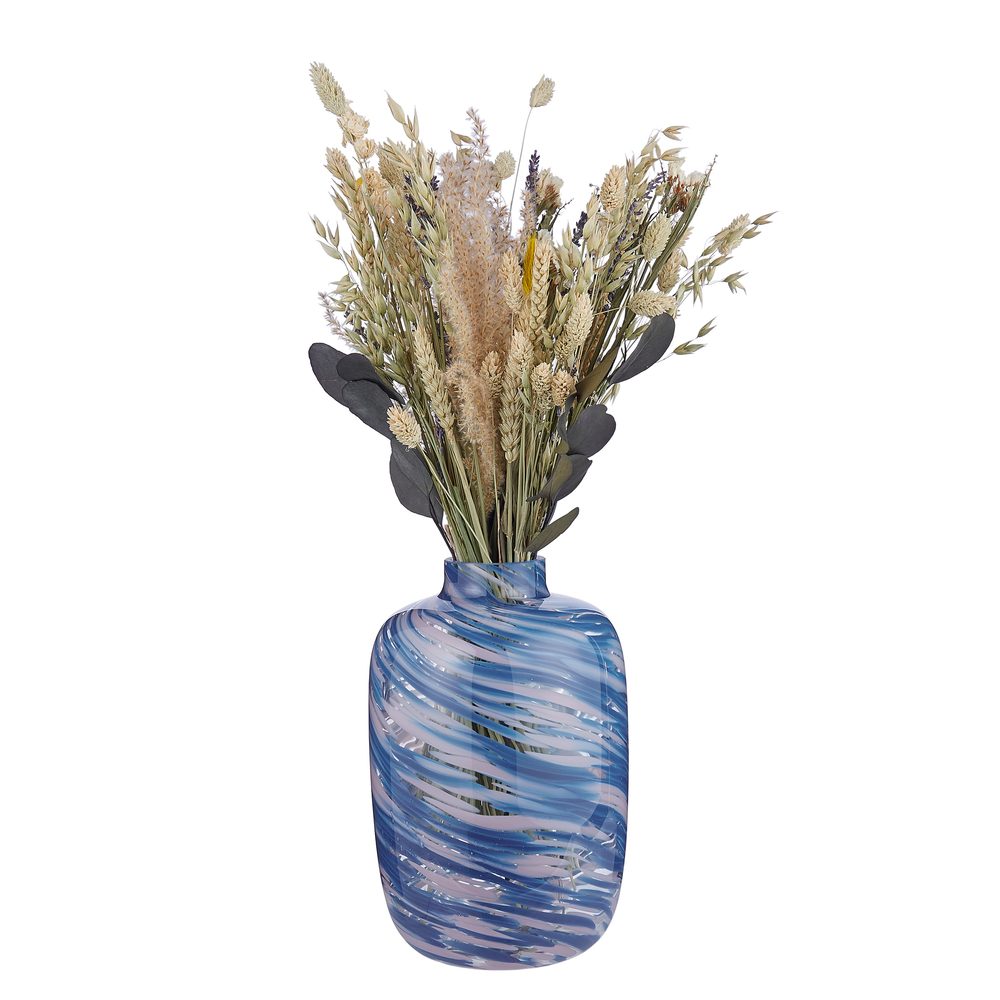 SWIRL üveg váza, kék-rózsaszín 27 cm termék 2. képe