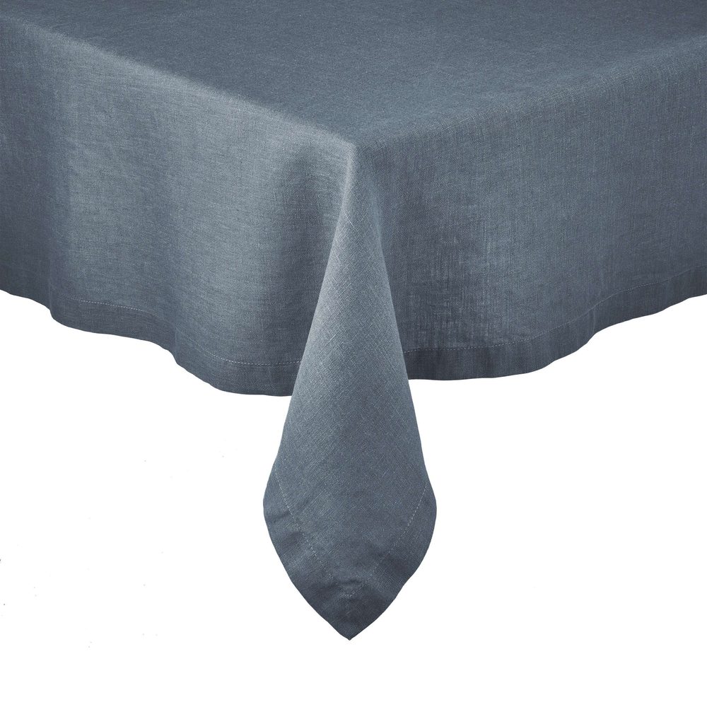 Riga lenvászon asztalterítő, kék 250x160 cm