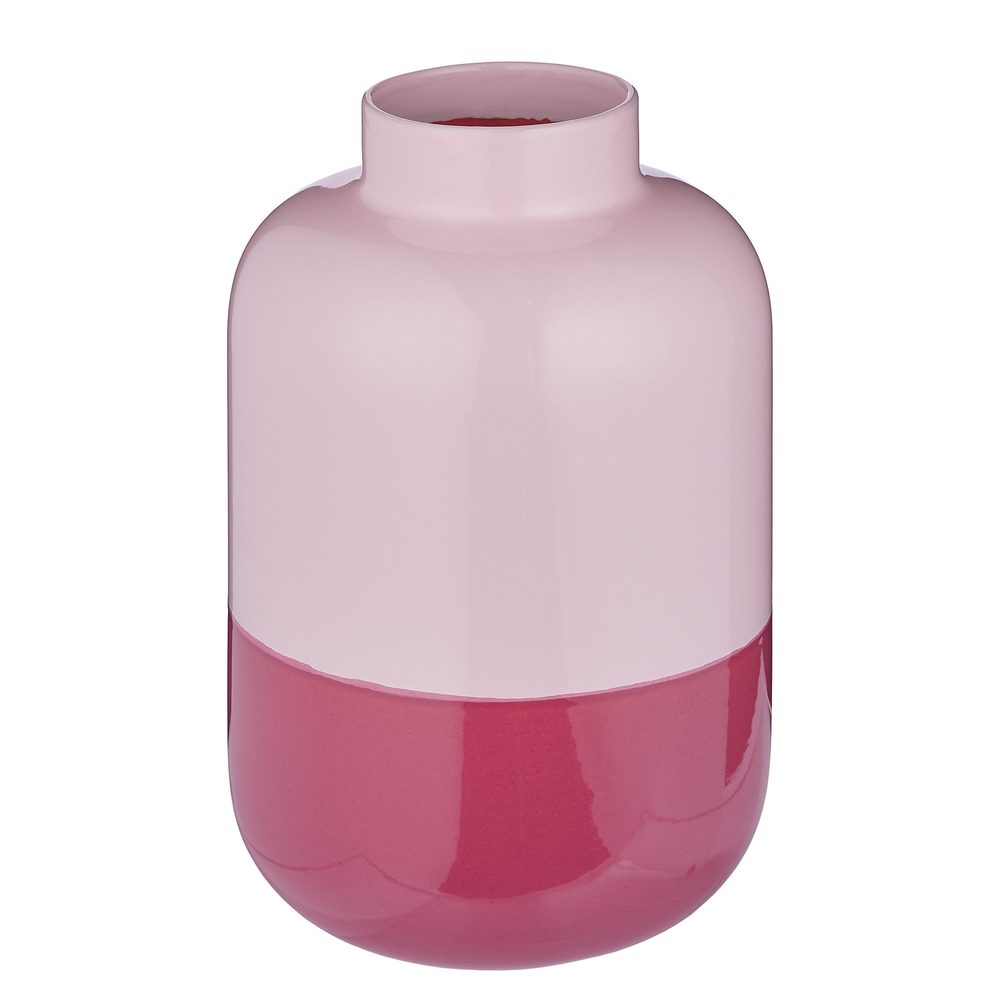 TWO TONE váza 35 cm, rózsaszín-pink