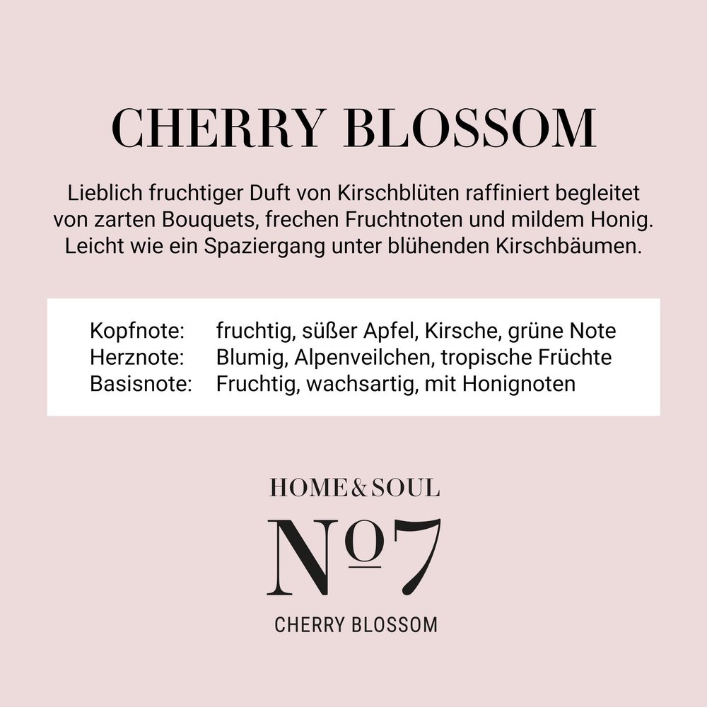 HOME & SOUL szobaillatosító No. 7, Cherry Blossom 110ml termék 2. képe