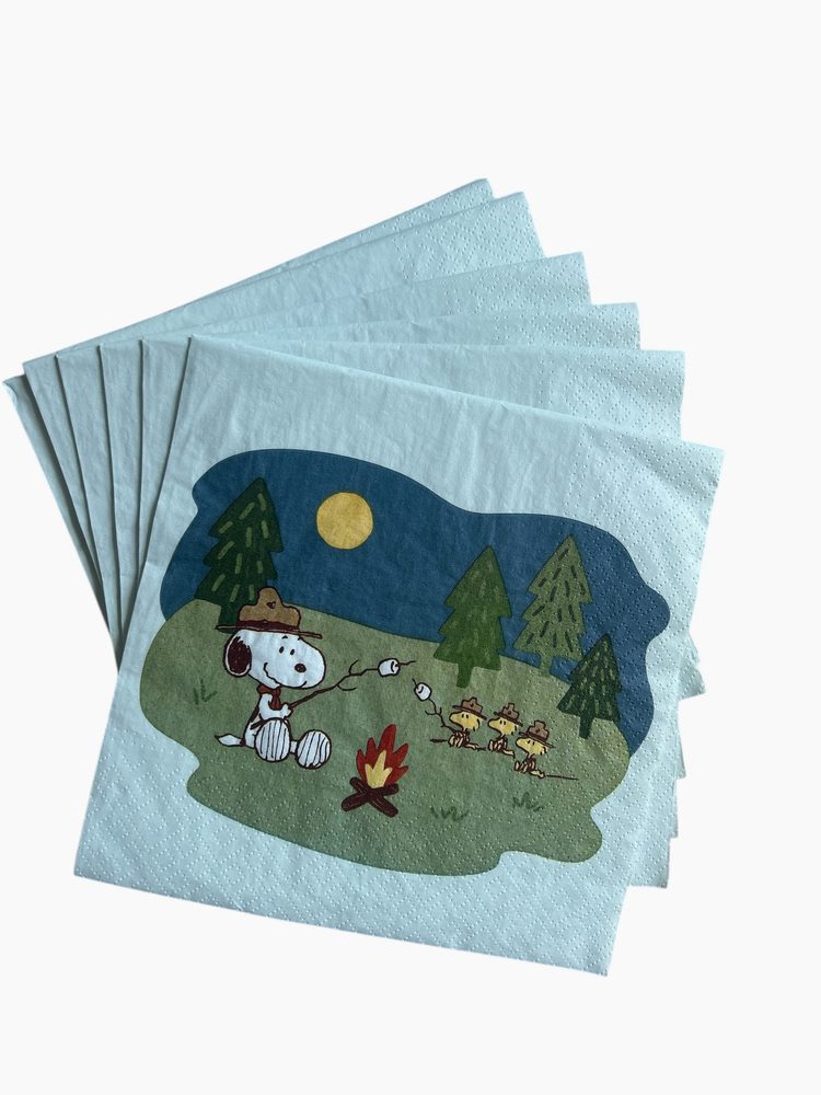 PEANUTS papírszalvéta, tábortűz akciós termékkép 1