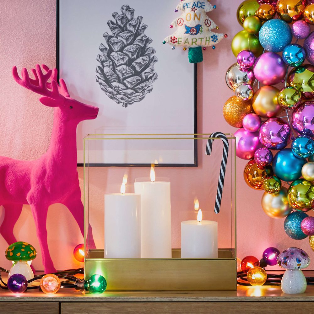 NORDIC LIGHT LED gyertya távirányítóval, fehér 3 darab termék 2. képe