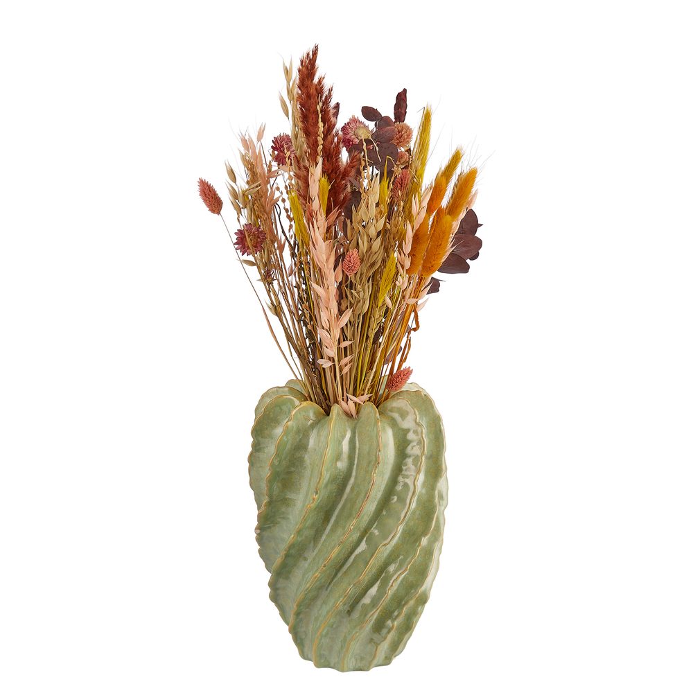ORGANIC váza 26 cm, zöld termék 2. képe