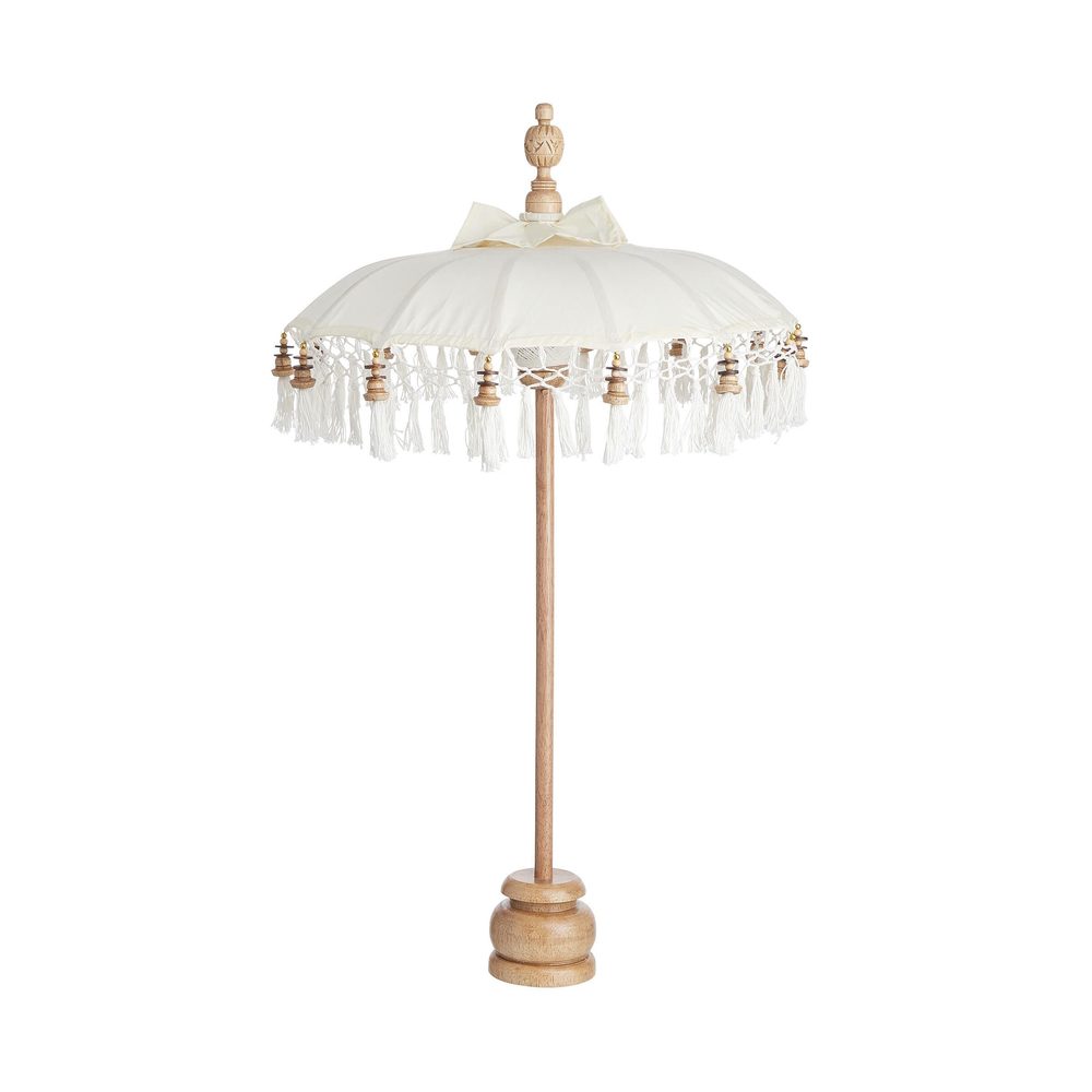 MACRAMÉ asztaldísz mini napernyő 85cm akciós termékkép 1