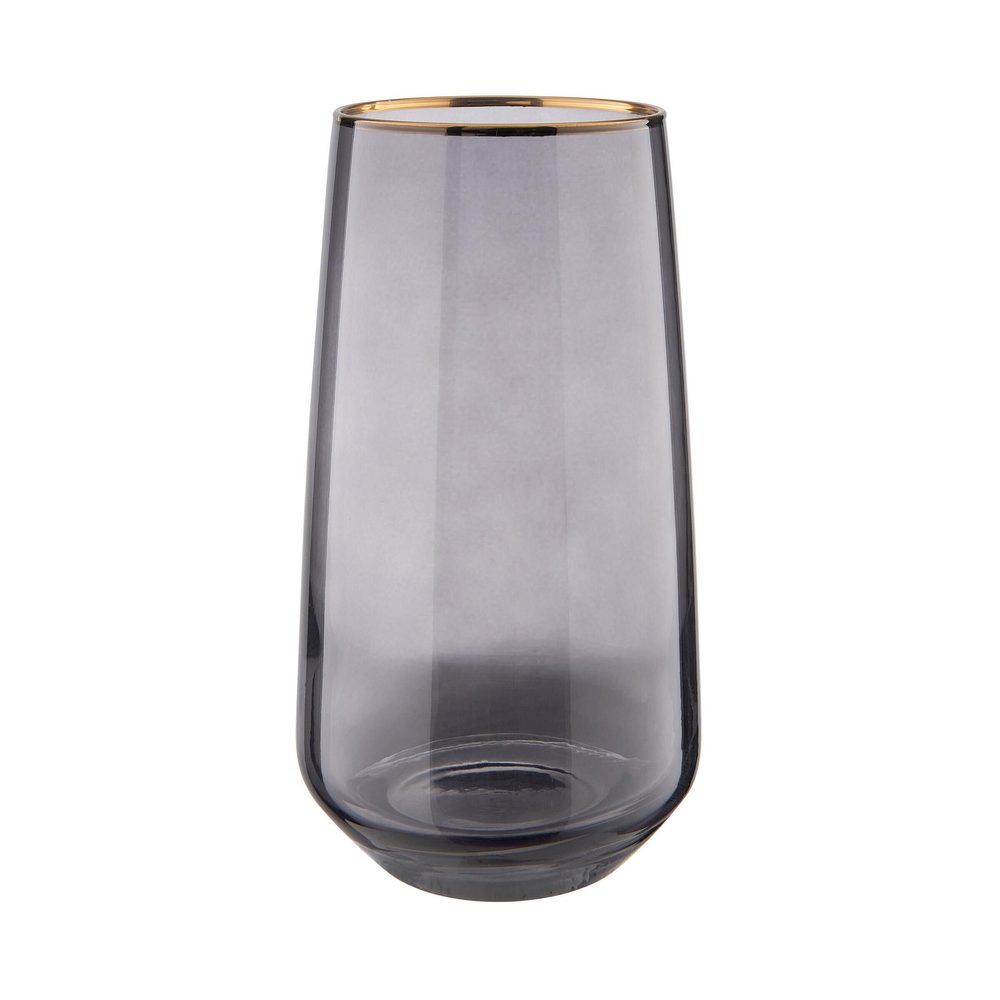 TOUCH OF GOLD long drink pohár arany szegéllyel, szürke 480 ml akciós termékkép 1