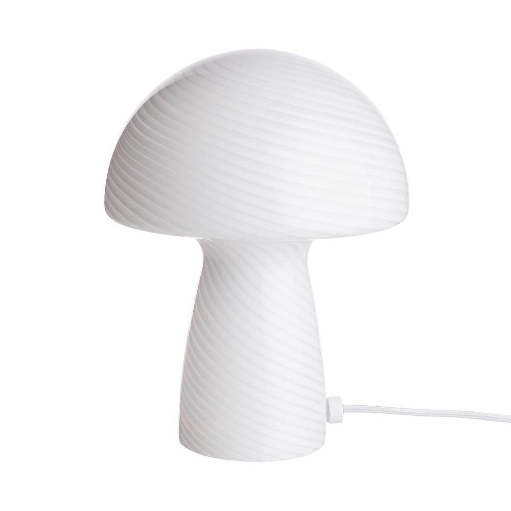 Fungi town üveg asztali lámpa, fehér