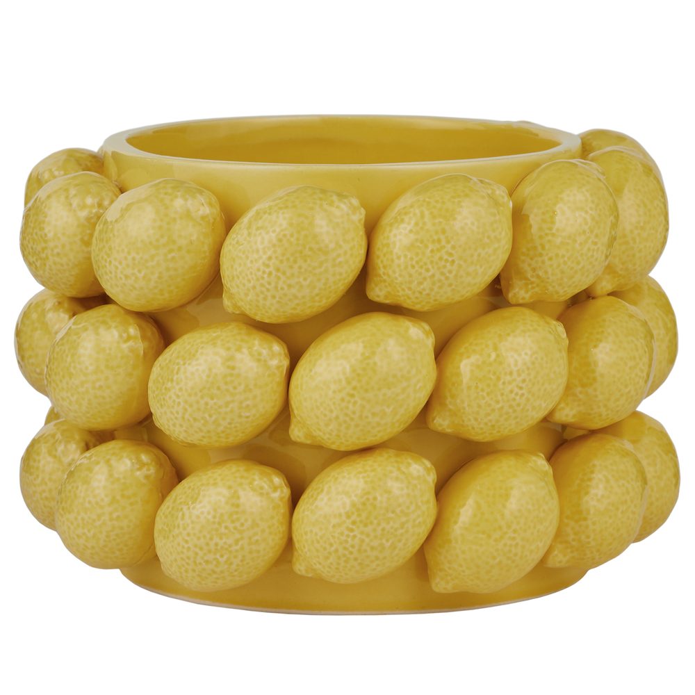 LEMON kerámia kaspó citromokkal Ø20cm