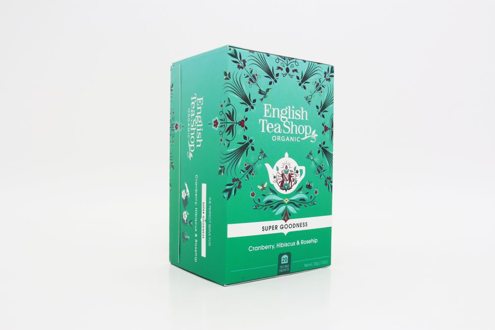 ENGLISH TEA SHOP bio tea vörösáfonya & hibiszkusz &csipkebogyó, 20 filter akciós termékkép 1