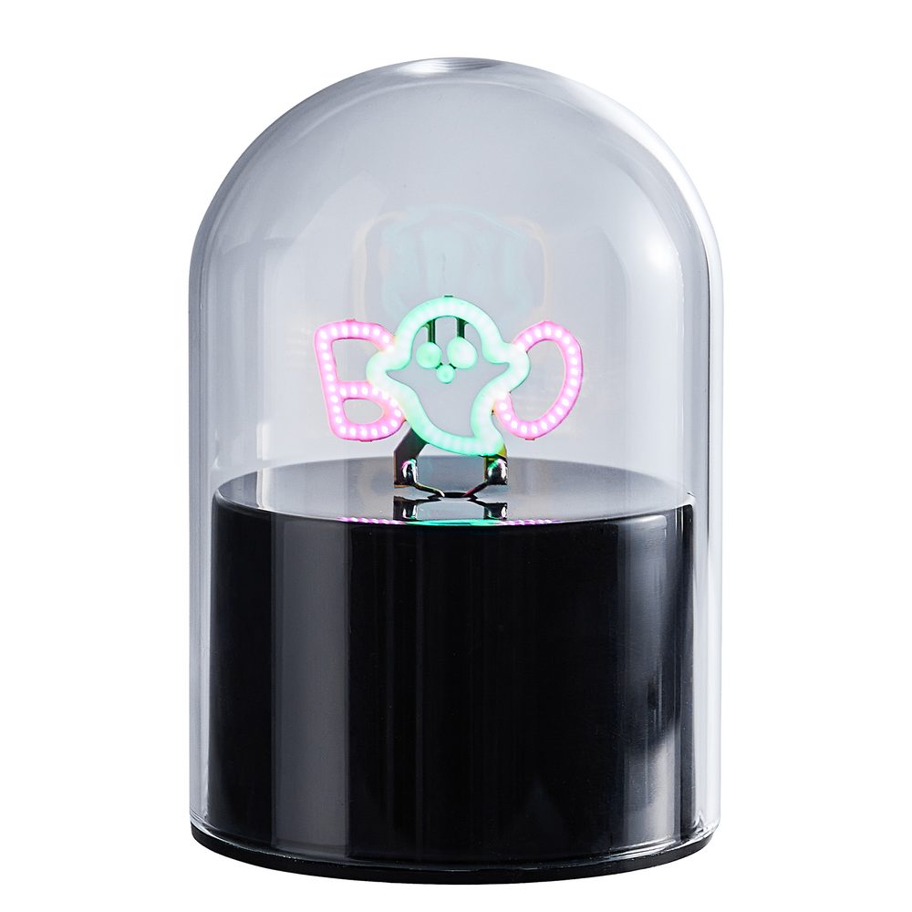 GLOW BALL neon lámpa 10cm, szellem BOO
