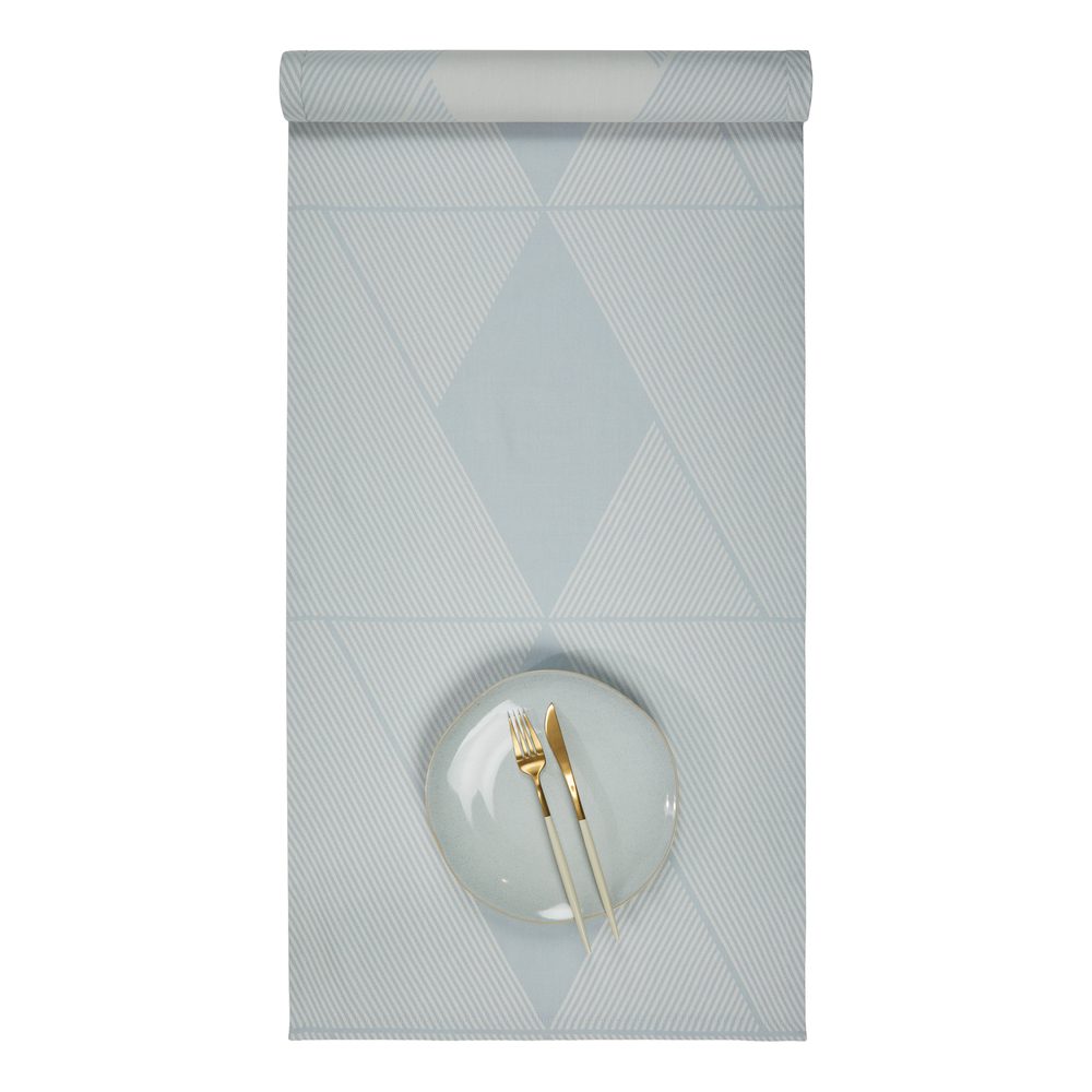 METRONOMY pamut asztali futó, 160x50 cm